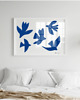 grafiki i ilustracje PLAKAT ptaki , abstrakcja, matisse, niebieski 1