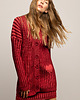 kardigany damskie Kardigan LOVE LINES Long red 5