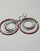 kolczyki wire wrapping Wianki  circle /chocolate/ kolczyki 6
