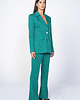 komplety damskie Zielony garnitur w geometryczne wzory 3