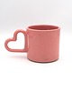 kubki Ceramiczny kubek z uszkiem w kształcie serca 1