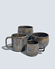 kubki Filiżanka espresso RUSTY GOLD grafit  80 ml okrągłe ucho 3