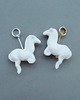wisiory Porcelanowy mini konik wisiorek PORCELANA 2