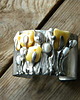 bransoletki wire wrapping Bursztyny mleczne -  bransoleta mankiet CUFF 4