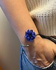 bransoletki - inne Bransoletka z chabrem niebieskim, ręcznie robiona biżuteria 1