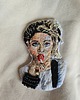 broszki Broszka ręcznie wyszywana Madonna 3
