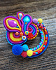 broszki Kolorowa broszka soutache 4