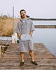 moda - inne Surf poncho plażowe POPIEL  man, ręcznik kąpielowy 1