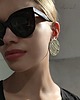 kolczyki - inne Kolczyki SUN duże koła złoto srebrna skóra naturalna 1