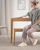 meble - stoły i stoliki - stoły HYGG - Zestaw do jadalni stół i ławka z litego drewna dębowego 2