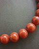 chokery Naszyjnik choker ROOTS jaspis czerwony kulki 12 mm 3