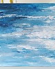 obrazy NIEBO II Abstrakcyjny obraz akrylowy,ręcznie malowany na płótnie, 100x70 cm 2