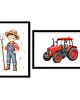 obrazy i plakaty do pokoju dziecięcego FARMA I TRAKTOR - 2 x plakat dla dzieci 6