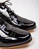 półbuty damskie Skórzane półbuty jazzówki Zapato model 246 czarny lakier 4