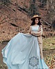 suknie ślubne Satynowa suknia ślubna z kokardą / KENDALL BLUE 4