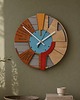 zegary Drewniany Zegar Ścienny DużyGeometryczny /48cm - Cichy Mechanizm 1