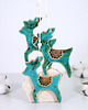 ozdoby choinkowe Turkusowy renifer - ceramiczny ozdoba choinkowa 5