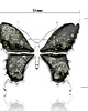 broszki Duża broszka motyl bursztynowy 1
