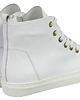 sneakersy damskie Sneakersy skórzane suwak + sznurówki  (6203) 6
