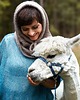 czapki damskie Alpaka Balaclava - Morski 4