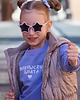 bluzy dla dziewczynki Bluza dziecięca ODKRYWCZYNI ŚWIATA - lawendowa 1