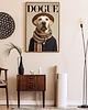 grafiki i ilustracje PLAKAT DOGUE labrador,  portret psa, okładka magazynu modowego 4