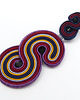 kolczyki soutache Duże nowoczesne kolczyki sutasz 2