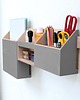organizery Organizer na ścianę - Szary - Drewniany 8