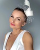 Ślubne ozdoby do włosów Fascynator ślubny okazjonalny /oraz inne kolory 5