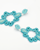 kolczyki soutache Turkusowe kolczyki sutasz duże 1