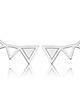 kolczyki pozłacane Kolczyki TRIANGLES- srebro,złoto,różowe złoto 2