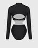 stroje kąpielowe i kostiumy kąpielowe damskie Melfi Swim & Surf Suit- Simple Black Kostium sportowy jednoczęściowy 7
