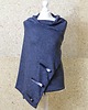 szale damskie Szal, komin, narzutka, pareo, chusta w granacie 6