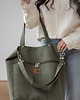 torby na ramię Torba "TOTE BAG" w kolorze oliwkowym 4