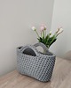 torebki do ręki Koszyk - torba szydełkowa do ręki ze sznurka 25cmx20cm 2