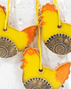ozdoby wielkanocne 3 ceramiczne ozdoby wielkanocne - kurki 5