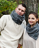 tuby i kominy Szal, Komin UNISEX - Ciemnoszary dresowy 7