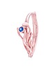 pierścionki złote Twigs Pink Sapphire 1