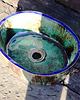 umywalki Umywalka ceramiczna, turkusowa owalna, zielona, nablatowa, niebieska 6