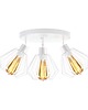 lampy wiszące Loftowa 3-płomienna lampa sufitowa z regulowanymi kloszami GIJON LOFT 3