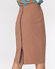 spódnice midi Karmelowa ołówkowa spódnica sp47 2