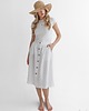 spódnice midi Lniana Spódnica LILY PURE WHITE 1
