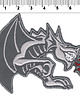 naszywki na ubrania Naszywka naprasowanka SMOK DRAGON termo haft 8,3x9,2cm 1