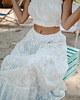 spódnice maxi Bawełniana długa, szeroka haftowana spódnica , WHITE EMILIA 4
