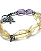 bransoletki wire wrapping Orchid /cytryn/ - bransoletka 5
