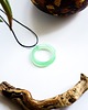 wisiory Zielony okrągły wisiorek świecący w ciemności i UV handmade 2,9 cm 4