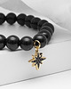 bransoletki z kamieni naturalnych Bransoletka elastyczna Black Stone i Cyrkonie Micro Pave 1