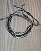 bransoletki na sznurku Zestaw bransoletek: hematyt, turkus, onyks na sznurku 1