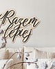 dodatki ślubne Drewniany napis RAZEM LEPIEJ Napis na ściankę ślub 4
