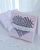 kartki scrapbooking Prezent ślubny pastelowe serce 2